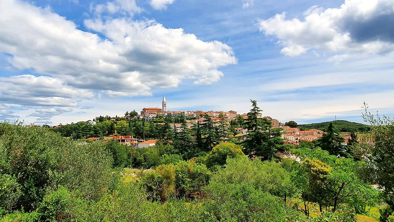 Vrsar surrounded by greenery