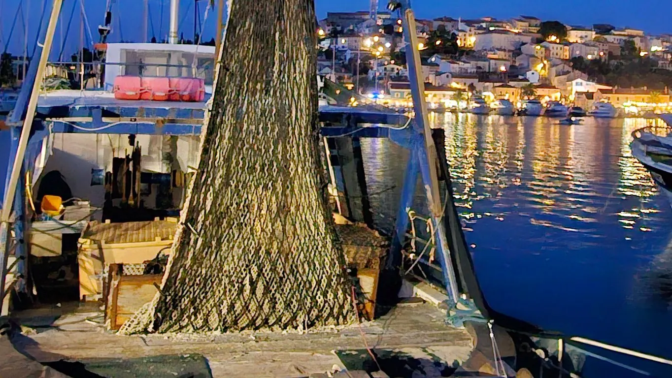 Fishing nets in Vrsar harbour